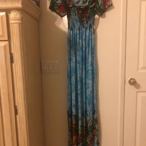 Flowers dress great condition ladies medium size